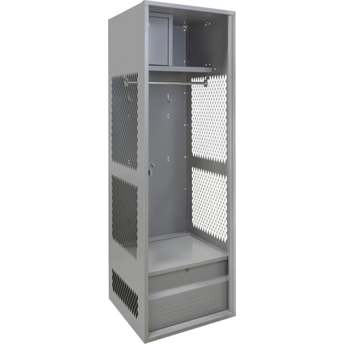 Gear Locker, Steel, 24" W x 24" D x 72" H, Grey PB Rental Co. Ltd.