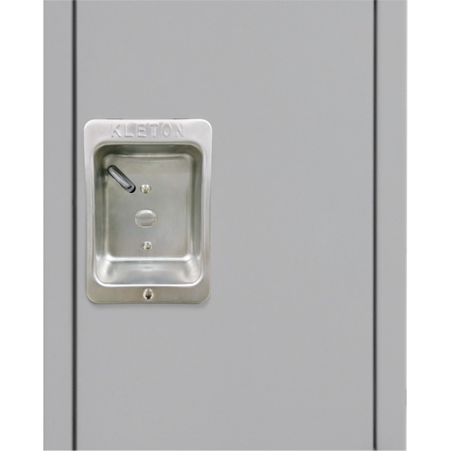 Lockers, 3 -tier, 12" x 18" x 86", Steel, Grey, Knocked Down PB Rental Co. Ltd.