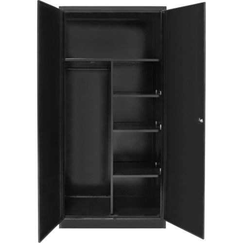 Combination Storage Cabinet, 36" W x 18" D x 72" H, Black PB Rental Co. Ltd.