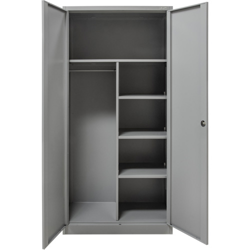 Combination Storage Cabinet, 36" W x 18" D x 72" H, Grey PB Rental Co. Ltd.