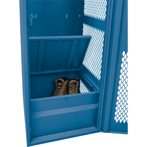 Casier pour &eacute;quipement avec porte, Acier, 24" la x 18" p x 72" h, Bleu fonc&eacute; PB Rental Co. Ltd.