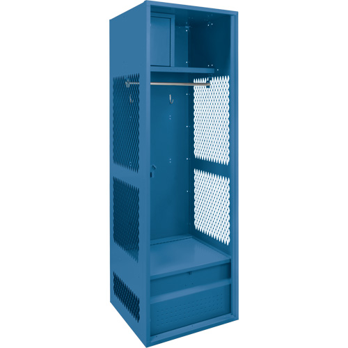 Casier pour &eacute;quipement, Acier, 24" la x 18" p x 72" h, Bleu fonc&eacute; PB Rental Co. Ltd.