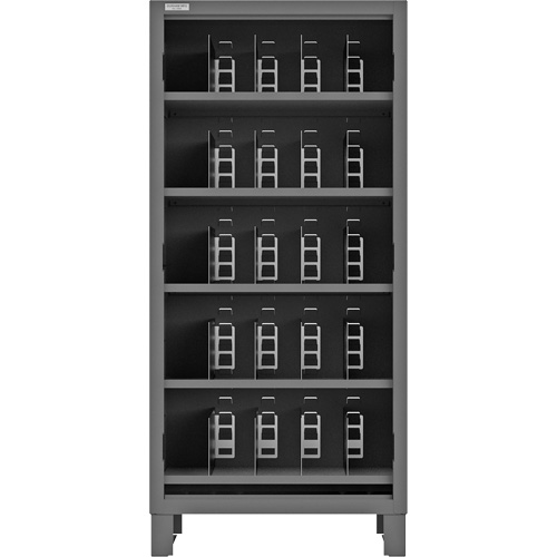 Armoire robuste &agrave; façade ouverte avec s&eacute;parateurs, Acier, 0 tiroirs, 36" x 24" x 78", Gris PB Rental Co. Ltd.