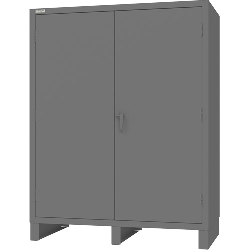 Cabinet with Recessed Doors, Steel, 4 Shelves, 78" H x 60" W x 30" D, Grey PB Rental Co. Ltd.