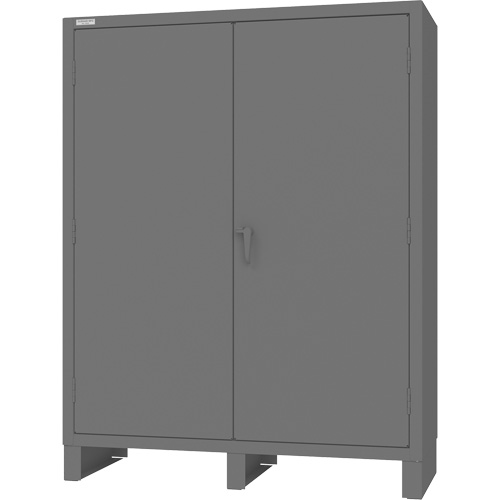 Cabinet with Hanging Bar & Standard Recessed Doors, Steel, 78" H x 60" W x 24" D, Grey PB Rental Co. Ltd.