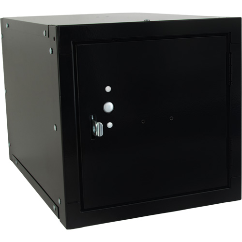 Casier cubique empilable, 12" x 18" x 12", Acier, Noir, D&eacute;mont&eacute; PB Rental Co. Ltd.