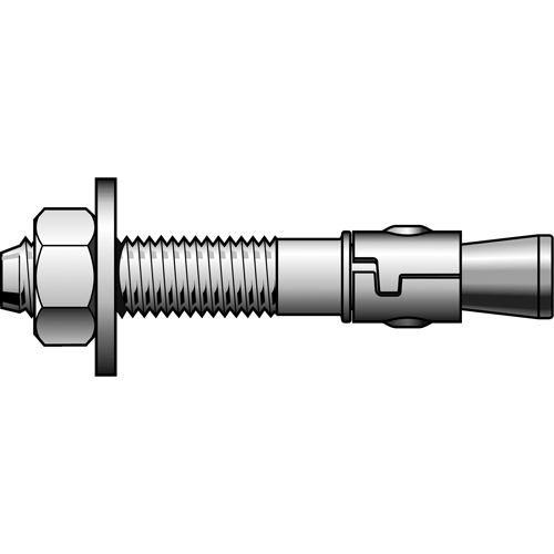 Boulons d'ancrage Power-Stud &agrave; gaine, en acier inoxydable, Acier inoxydable, 1" x 12" PB Rental Co. Ltd.