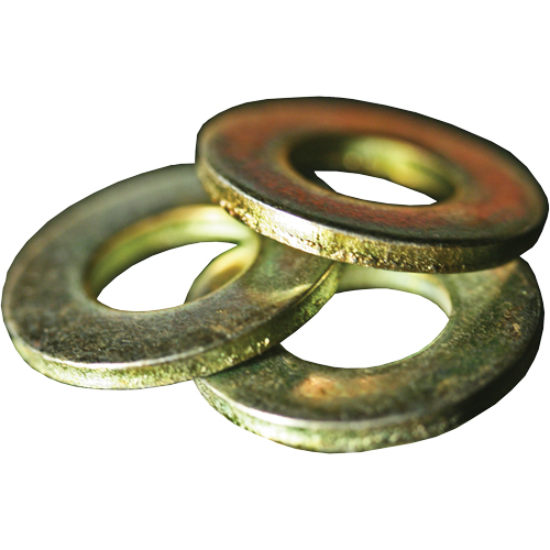 SAE Flat Washer, 1/4", Yellow Zinc PB Rental Co. Ltd.