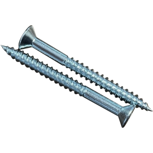 Flat SOC Wood Screws, #10 x 2" L, Zinc Plated PB Rental Co. Ltd.