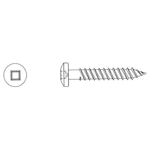 Round Head Wood Screws, #8 x 5/8" L, Zinc Plated PB Rental Co. Ltd.