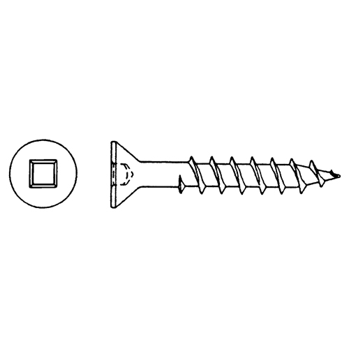 Flat Head Wood Screws , #6 x 1-3/4" L, Zinc Plated PB Rental Co. Ltd.