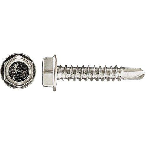 Drill-X Self-Drilling Hex Washer, #14 x 1" L, Zinc Plated PB Rental Co. Ltd.