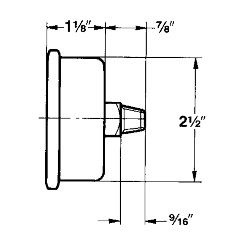 Manom&egrave;tres,  2-1/2", 30" Hg-0" Vac, Fixation inf&eacute;rieure, Analogique rempli de liquide PB Rental Co. Ltd.