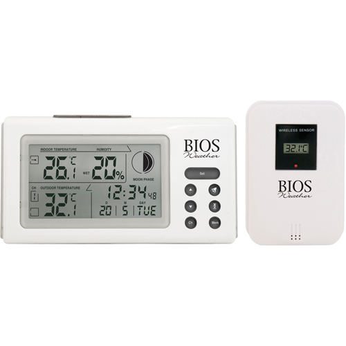 Indoor/Outdoor Thermometers With Clock, Contact, Digital, 32 to 122°F (0 to 50°C) PB Rental Co. Ltd.