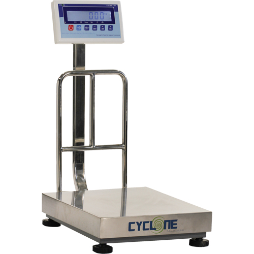 Balance &agrave; plateforme et d'&eacute;tabli Cyclone 150, Capacit&eacute; de 300 lb / 150 kg, 15-3/4" lo x 19-7/10" la PB Rental Co. Ltd.