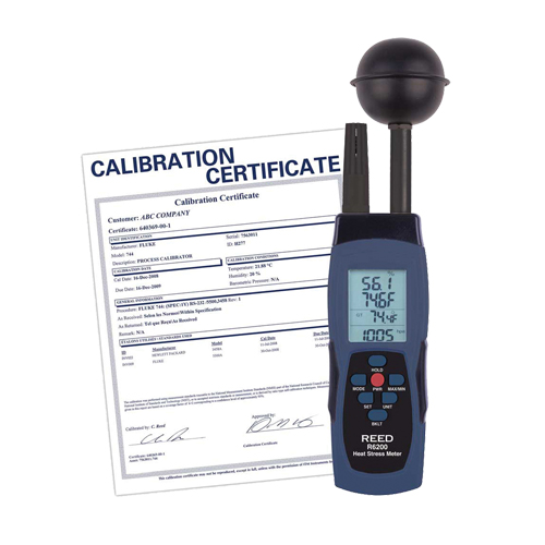 Wet-Bulb Globe Temperature (WBGT) Heat Stress Meter with Calibration Certificate PB Rental Co. Ltd.