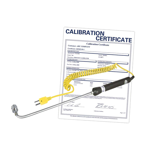 Sonde thermocouple de surface &agrave; angle droit avec certificat de calibration, 500 °C (932°F) Temp. max. PB Rental Co. Ltd.