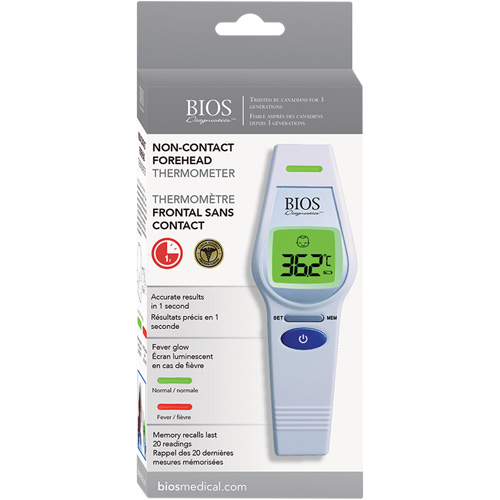 Non-Contact Forehead Thermometer, 0°C - 100.0°C (32.0°F - 212.0°F), Fixed Emmissivity PB Rental Co. Ltd.
