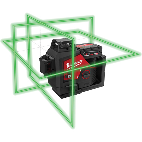 M12 360-Degree 3-Plane Cordless Laser Kit, 125' (38.1 m), 530 Nm PB Rental Co. Ltd.