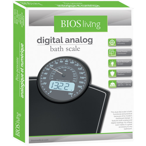 Digital Analog Scale, 396 lbs. Cap., 100 g / 0.2 lbs. Graduations PB Rental Co. Ltd.