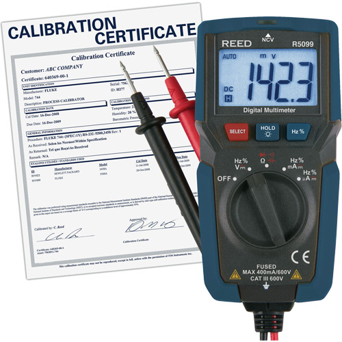 Compact Multimeter with Non-Contact Voltage and Calibration Certificate, AC/DC Voltage, AC/DC Current PB Rental Co. Ltd.