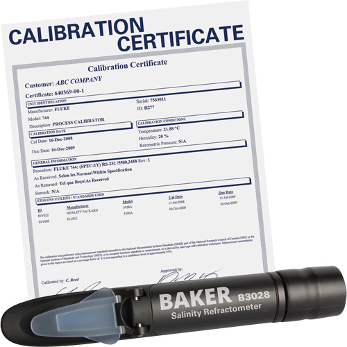 R&eacute;fractom&egrave;tre avec certificat ISO, Analogue (verre-regard)-Num&eacute;rique, Salinit&eacute; PB Rental Co. Ltd.