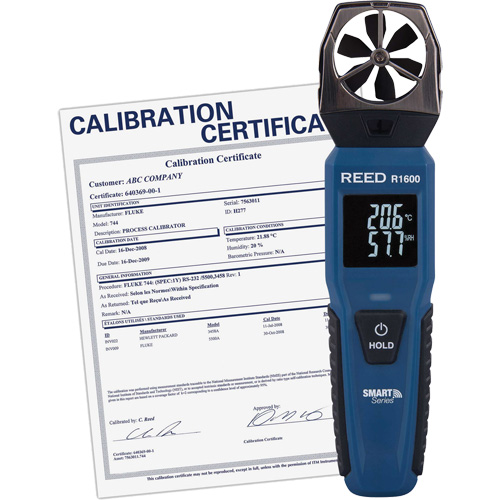 Bluetooth Smart Series Vane Anemometer with Calibration Certificate, Data Logging, 0.6 - 25 m/sec/118 - 4921 ft./min/2.1 - 90 Km/hr/1.3 - 55.9 Mph Air Velocity Range PB Rental Co. Ltd.