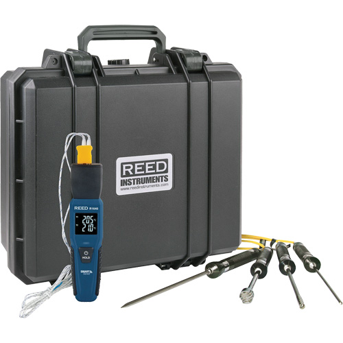 Thermom&egrave;tre &agrave; thermocouple de s&eacute;rie intelligente R1640 avec sondes de type K, Contact, Num&eacute;rique, 32-122°F (0-50°C) PB Rental Co. Ltd.
