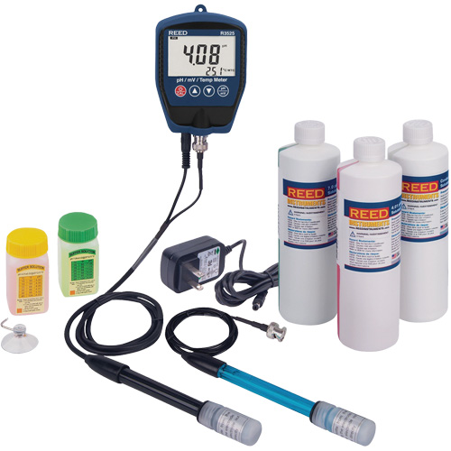 R3525 pH/mV Meter with ORP Electrode, pH/Conductivity Solutions & Power Adapter Kit PB Rental Co. Ltd.