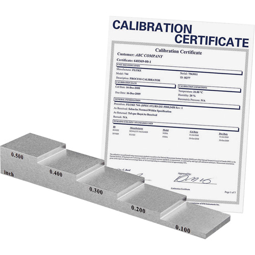 5-Step Calibration Block with Calibration Certificate PB Rental Co. Ltd.