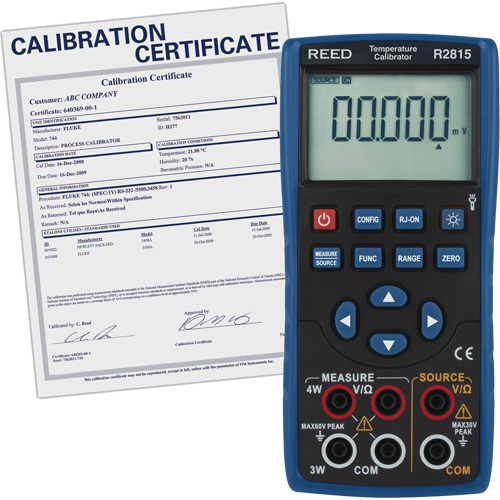 &eacute;talonneur de temp&eacute;rature avec certificat de traçabilit&eacute; PB Rental Co. Ltd.