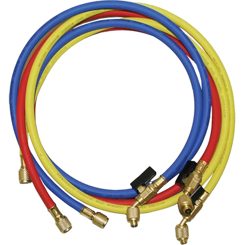 Ball Valve Refrigerant Charging Hoses with 1/4" SAE fittings PB Rental Co. Ltd.