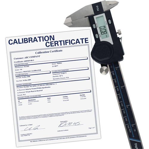 Pied &agrave; coulisse num&eacute;rique de 6" (150 mm) avec certificat de traçabilit&eacute; de l'&eacute;talonnage, R&eacute;solution de 0,0005" (0,01 mm), 0" - 6" (0 mm - 150 mm) gamme de mesure PB Rental Co. Ltd.