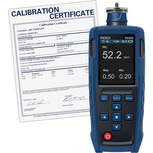 Gas Detector with Traceable Calibration Certificate PB Rental Co. Ltd.