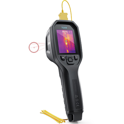 Cam&eacute;ra d'imagerie thermique IR 24:1 avec laser Bullseye et thermocouple de type K, 160 x 120 pixels, -10° - 45°C (14° - 113°F), 70 mK PB Rental Co. Ltd.