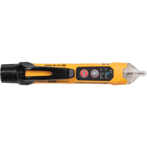 Testeur de tension sans contact &agrave; double plage avec lampe de poche, 12 V c.a. - 1000 V c.a./70 V c.a. - 1000 V c.a., Alerte Lumi&egrave;re & son PB Rental Co. Ltd.