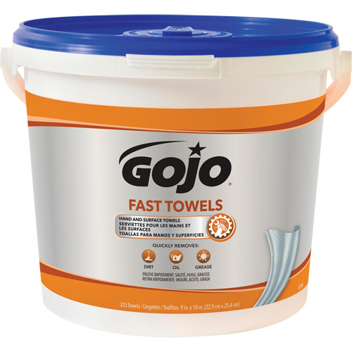 Serviettes nettoyantes Fast Wipes, 225 lingettes, 10" x 9" PB Rental Co. Ltd.