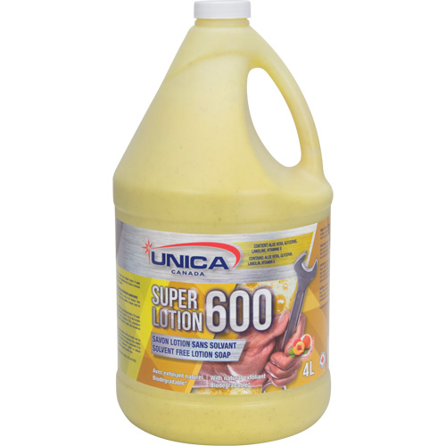 Super 600 Antiseptic Soap, Pumice, 4 L, Bottle, Peach PB Rental Co. Ltd.
