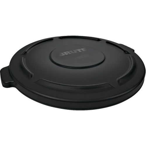 Brute&reg; 44-Gallon Lids, Flat Lid, Plastic/Polyethylene, Fits Container Size: 24" Dia. PB Rental Co. Ltd.
