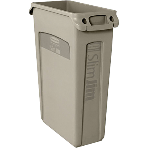 Contenants Slim Jim a/canaux de ventilation, Plastique, 23 gal. US PB Rental Co. Ltd.