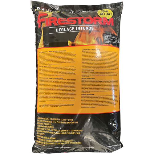 Produits de d&eacute;glaçage intense Firestorm, Sac, 44 lb (20 kg), Point de fonte -35°C (-31°F) PB Rental Co. Ltd.