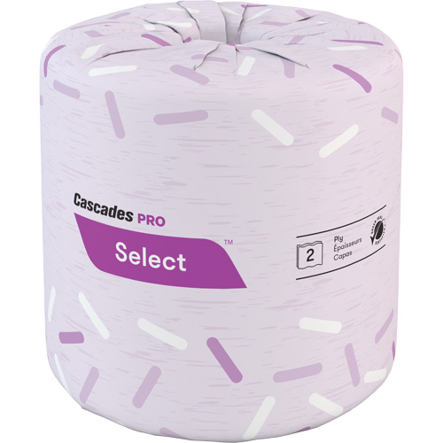 Papier hygi&eacute;nique Pro Select, 2 Pli, 500 Feuilles/Rouleu, Blanc PB Rental Co. Ltd.