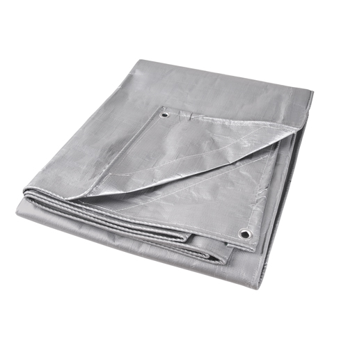 Tarp, Super Heavy-Duty, Silver, 10' x 8' x 12 mils PB Rental Co. Ltd.