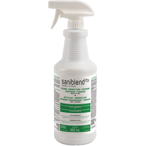 SaniBlend Ready-To-Use Disinfectant & Sanitizer, 950 ml, Trigger Bottle PB Rental Co. Ltd.