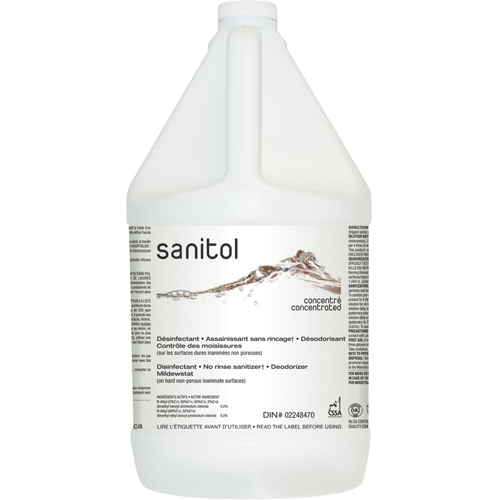 Assainissant & d&eacute;sodorisant Sanitol super concentr&eacute;, 4 L, Cruche PB Rental Co. Ltd.