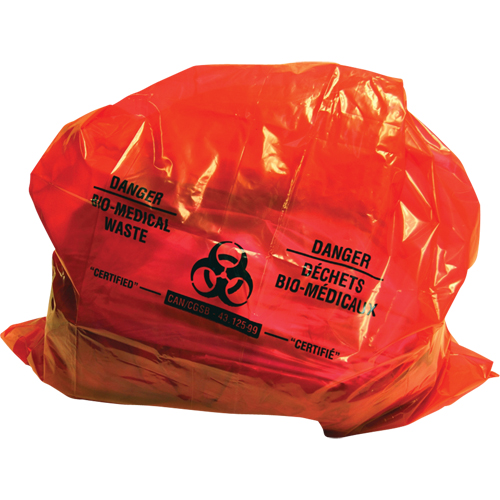 Sure-Guard Bio-Medical Waste Liners, Bio-Hazard, 50" L x 37" W, 2 mil PB Rental Co. Ltd.