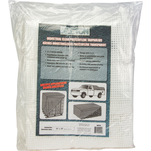 Clear Tarp, 12' x 10' x 8 mils PB Rental Co. Ltd.