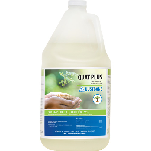 D&eacute;sinfectants et nettoyants Quat Plus, 4 L, Cruche PB Rental Co. Ltd.