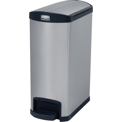 Contenant &agrave; d&eacute;chets Slim Jim , Acier inoxydable, Capacit&eacute; 13 gal. US PB Rental Co. Ltd.
