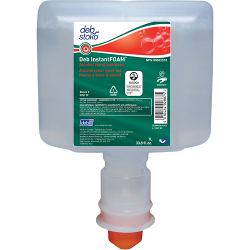 D&eacute;sinfectant InstantFOAM, 1000 ml, Cartouche de recharge, 72 alcool PB Rental Co. Ltd.
